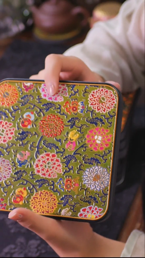 壹藏贰宝锦上添花图案大垫子一片