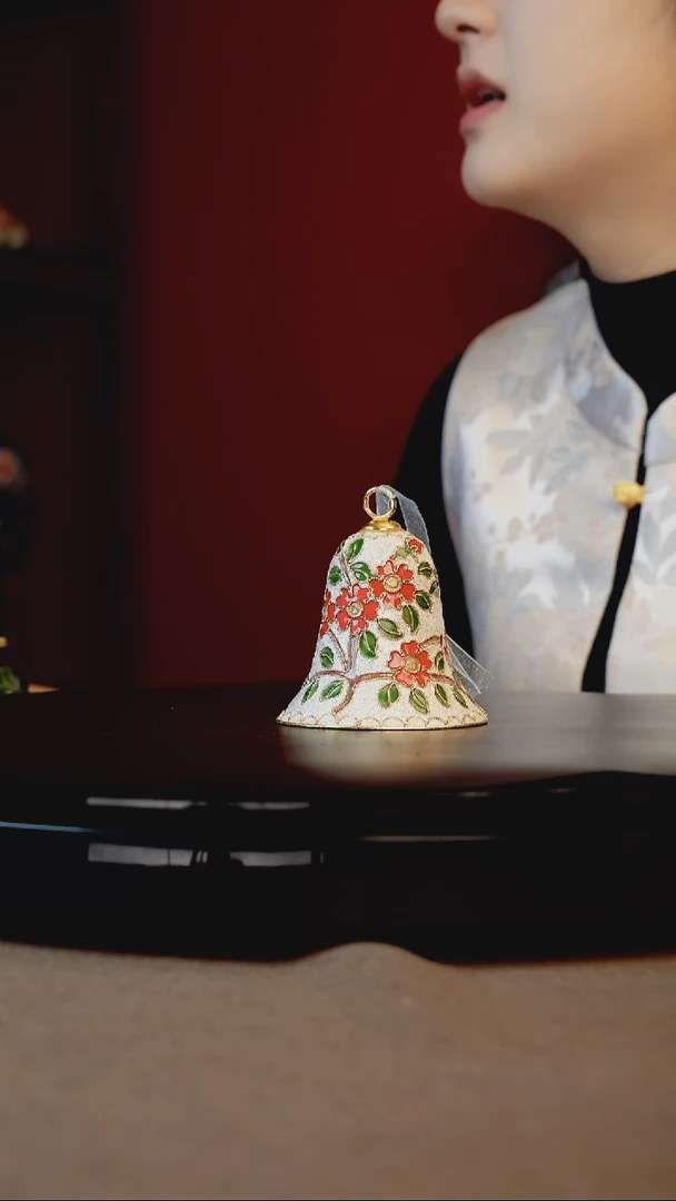 非遗景泰蓝 幸运铃 3寸 风吹铃动