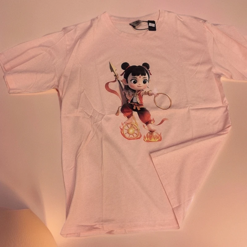 夏季短袖文字极简风圆领中性T恤童装卫衣女款女装