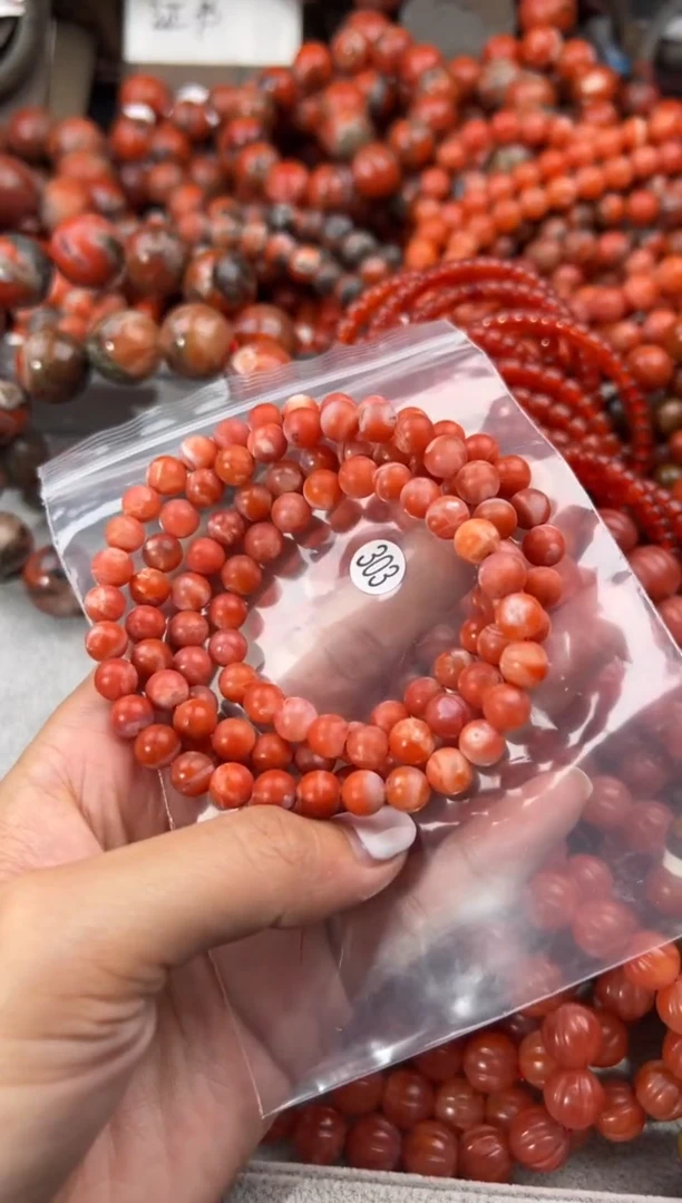 未镶嵌手串南红玛瑙7+