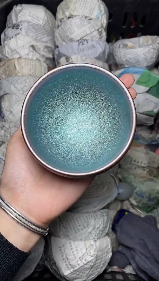 【闪购商品】茶盏糖果 青 钵 盏三疯建盏茶器