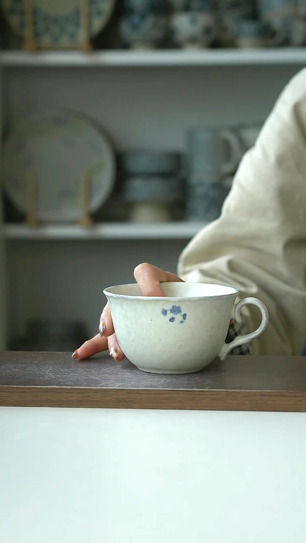 陶Hitable 青黛咖啡杯240Ml@4-2@