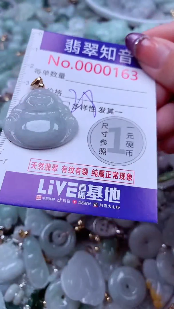 翡翠未镶嵌吊坠(不含链)163