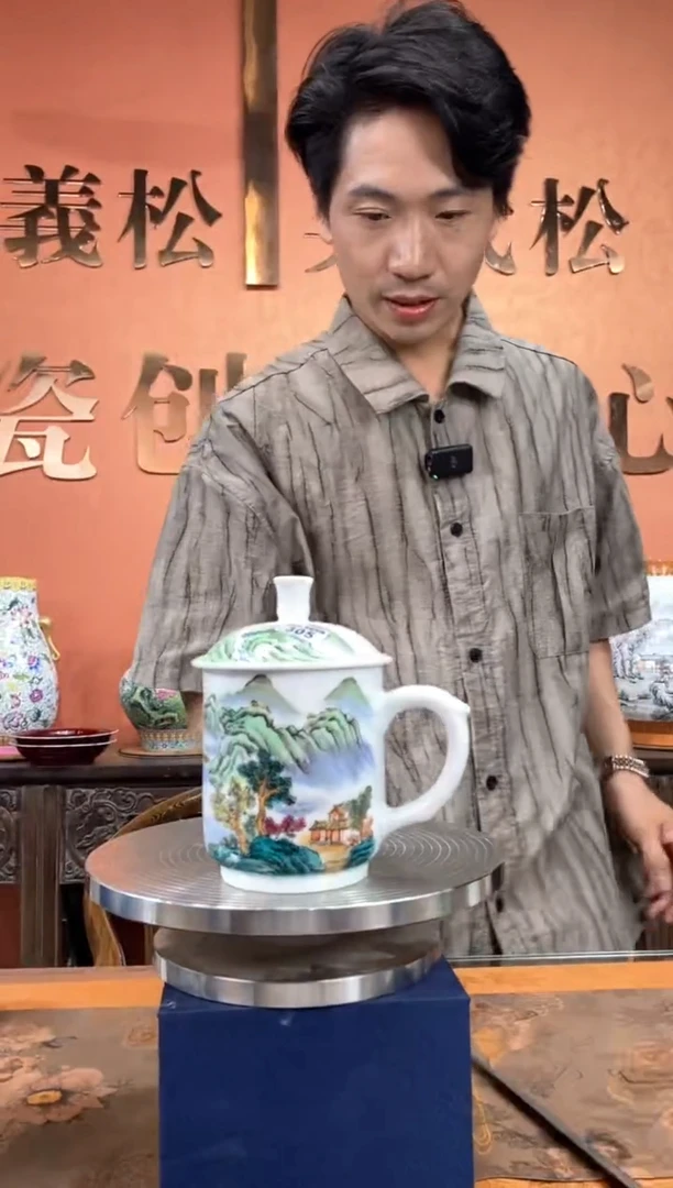 吴义松陶瓷联盟手绘陶瓷编号：305