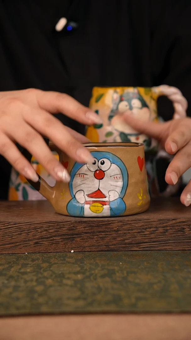 摆件泥垚手作 景德镇手工手绘器物