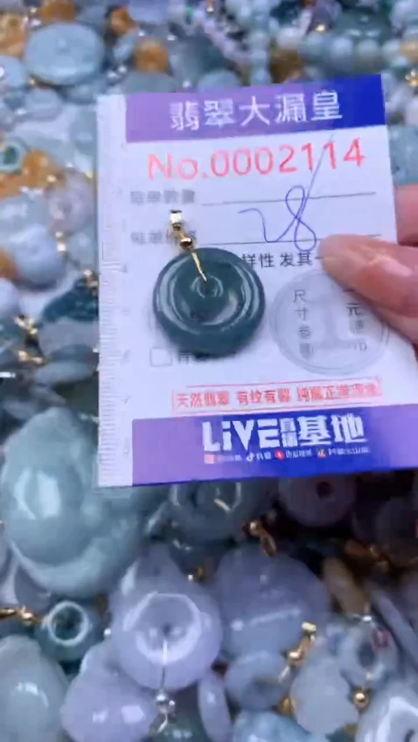翡翠未镶嵌吊坠(不含链)2114