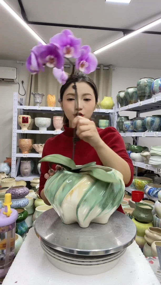 【微瑕】【1.4】花盆尺寸高：16 口：14.5