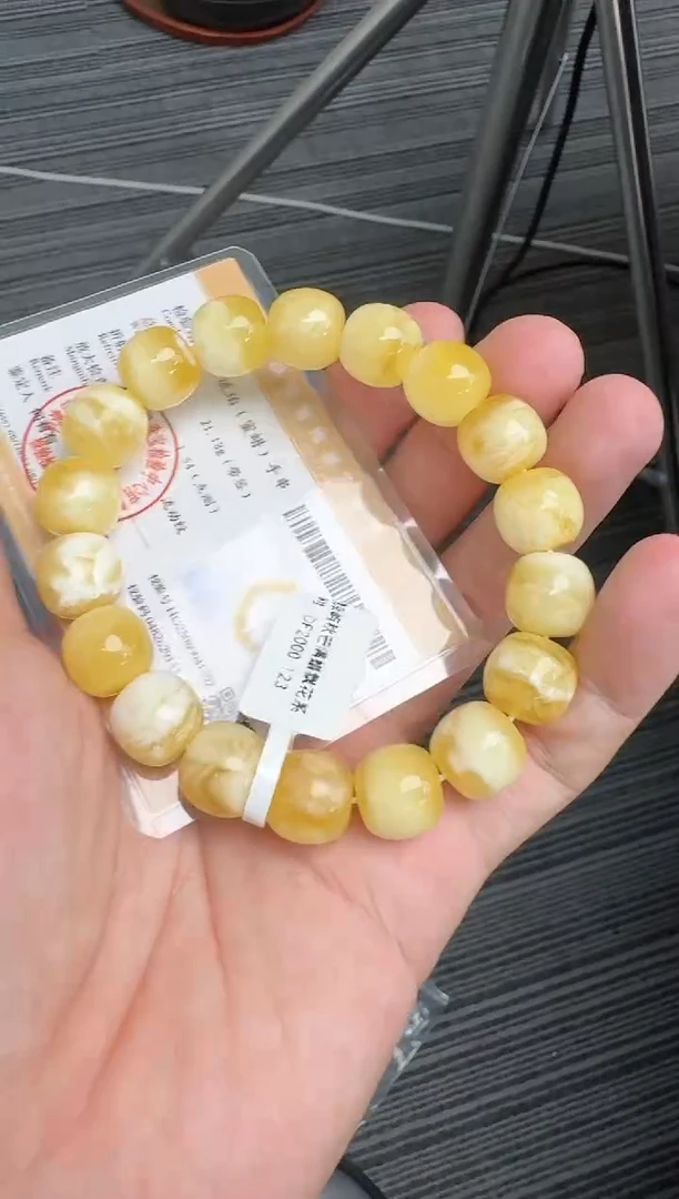 未镶嵌琥珀手串蜜蜡手串瑕疵