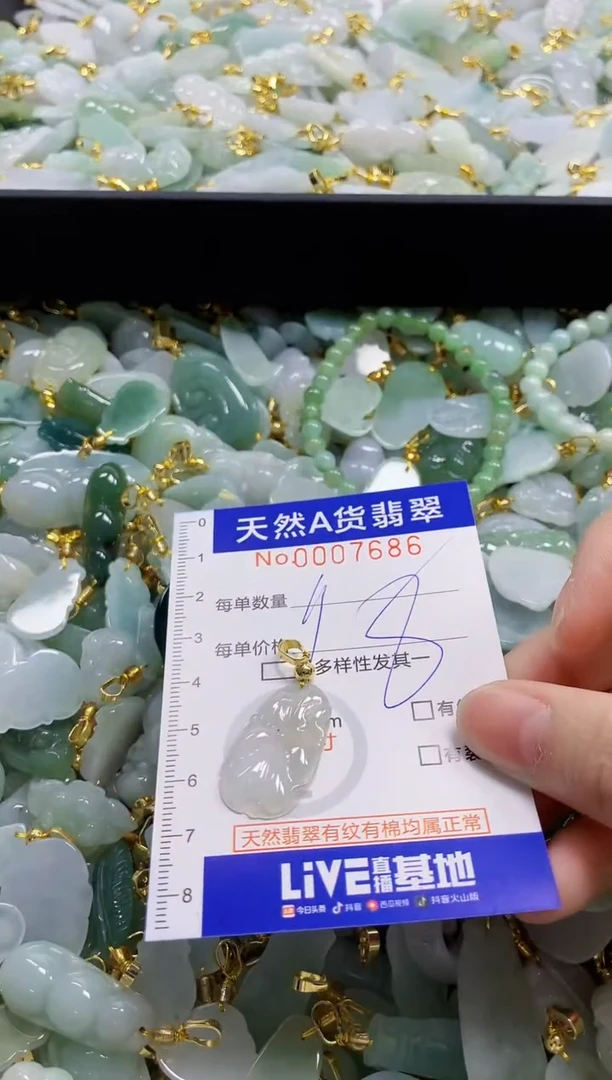颈饰未镶嵌翡翠天然A货翡翠