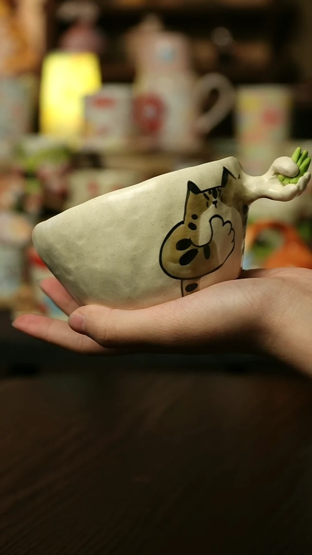 【闪购商品】杯子陶瓷景德镇高温釉下彩&A857