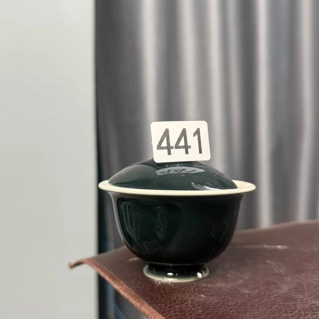 柴窑有瑕疵颜色盖碗441号