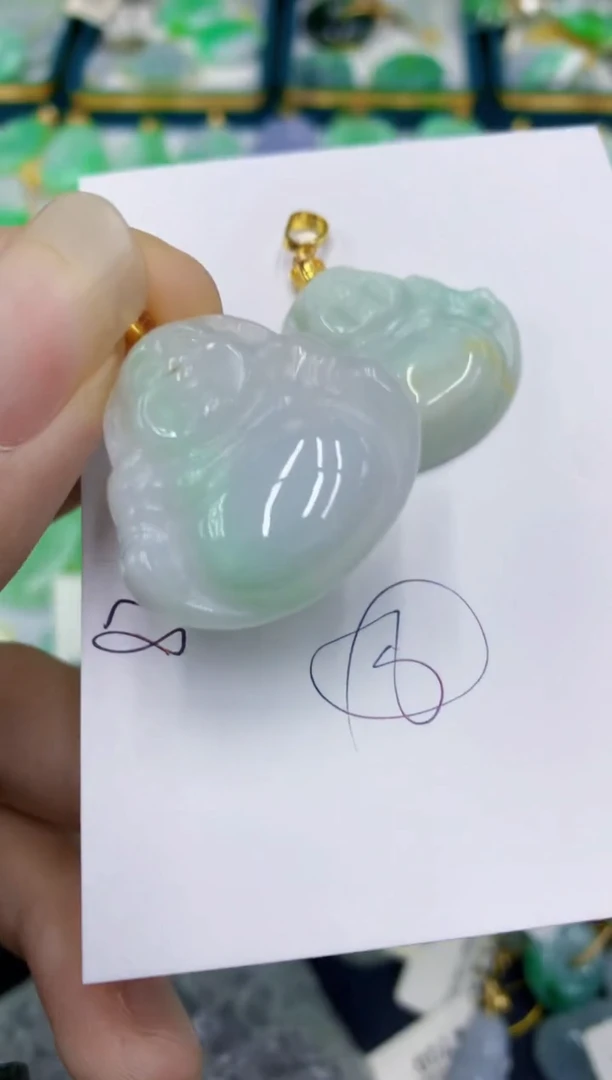 翡翠未镶嵌颈饰1111111111多样性发其一