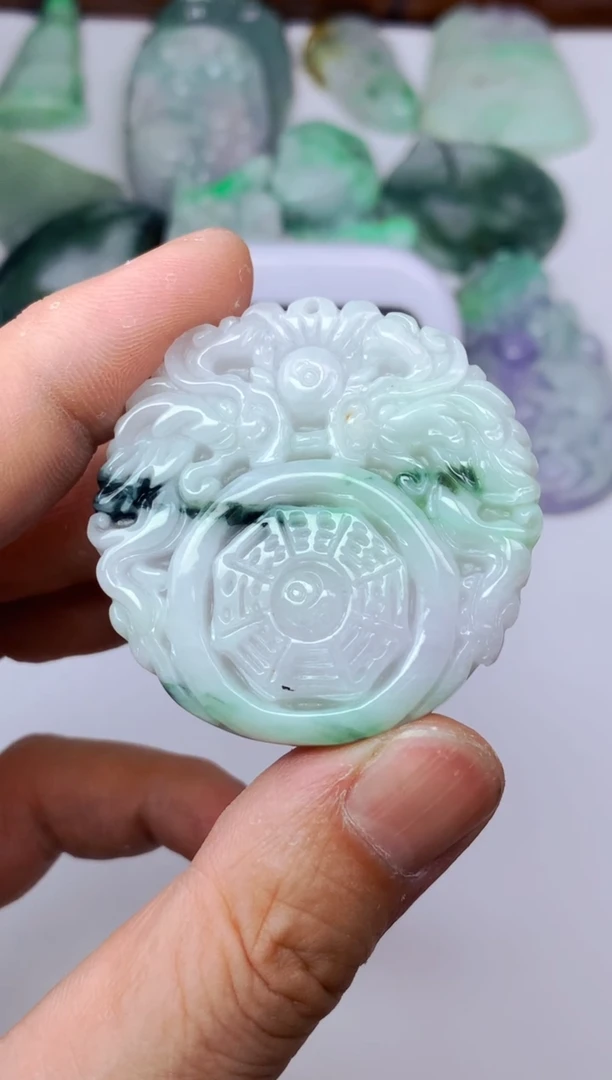 颈饰未镶嵌翡翠用****5八卦