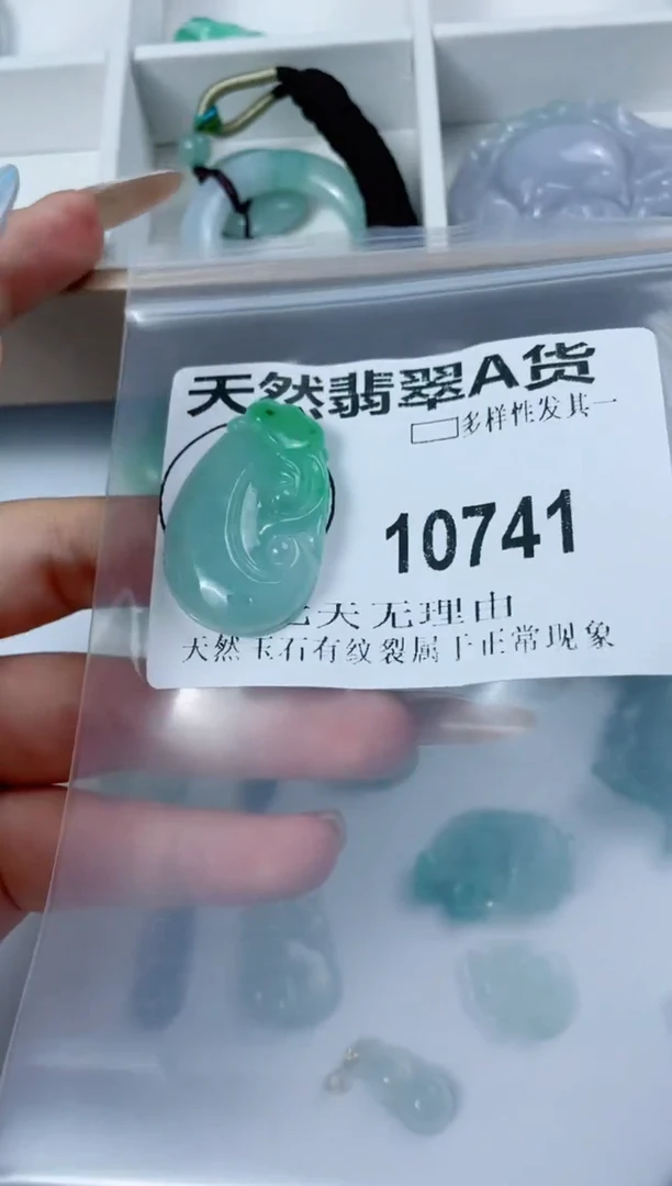 翡翠未镶嵌颈饰10741