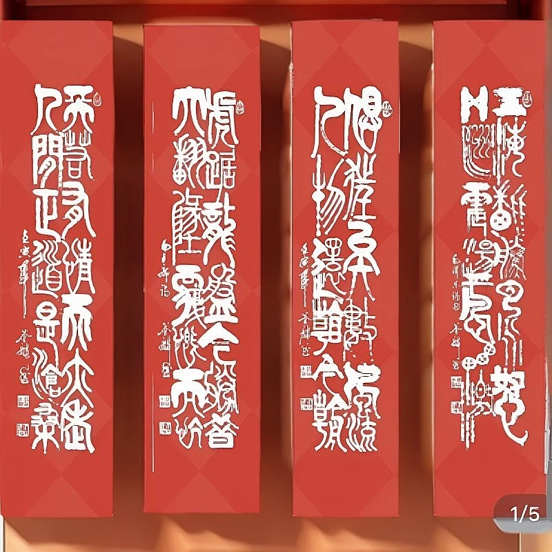 名家专利作品版权保护，经典篆书收藏高级会所客厅茶楼会议厅装饰
