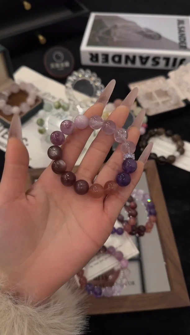 合金手链水晶乌梅子酱x3556