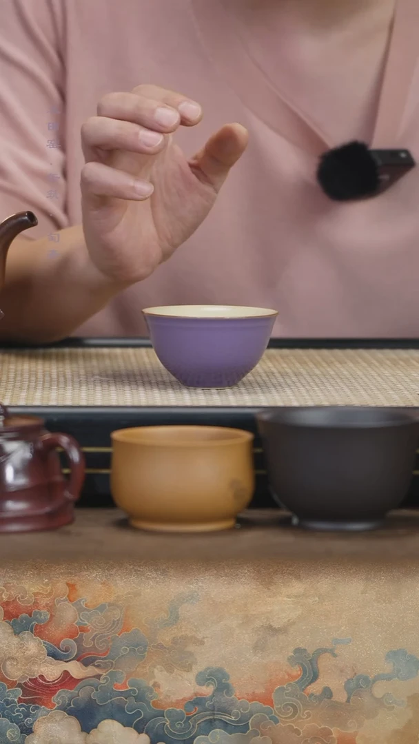 紫气东来-汝釉-禅心茶杯