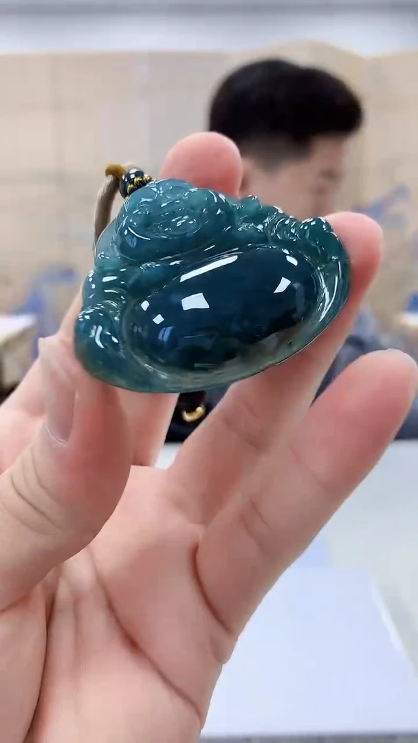 【闪购商品】定制翡翠未镶嵌4917bb-毛货挂件151