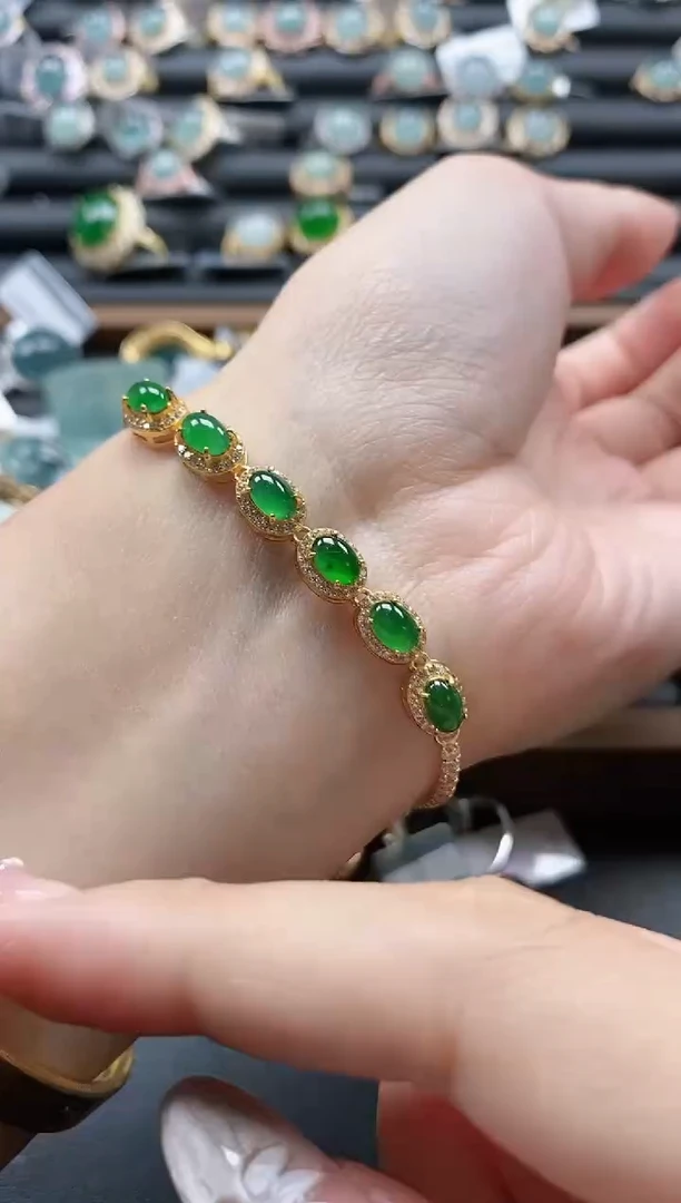 【闪购商品】翡翠戒指银S925镶嵌5151