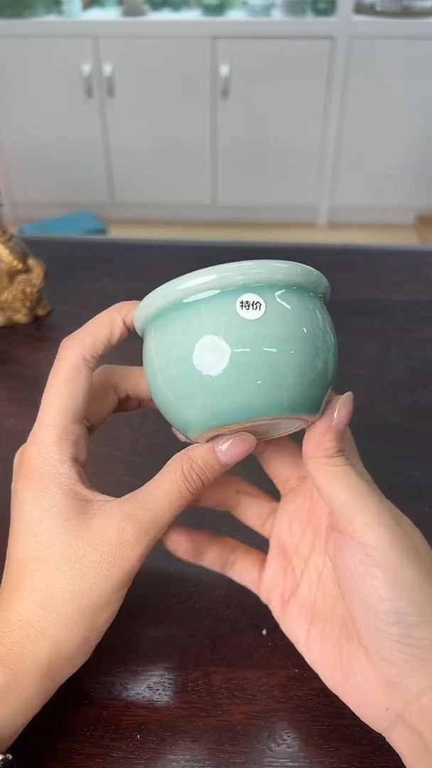 龙泉云间青瓷小米茶器