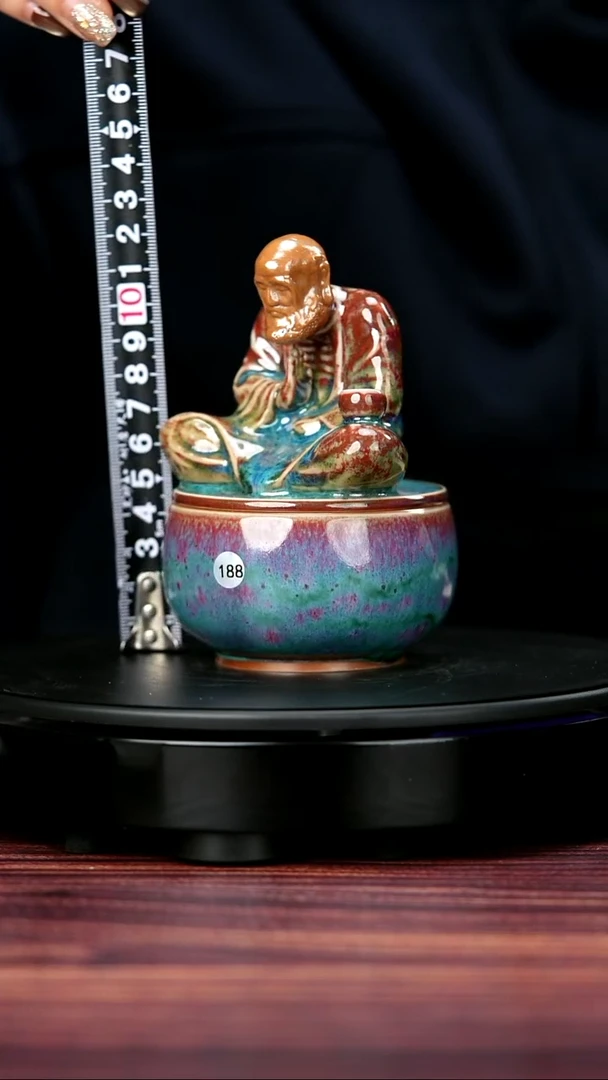 其他188#李盼龙一级品原矿钧瓷达摩香炉