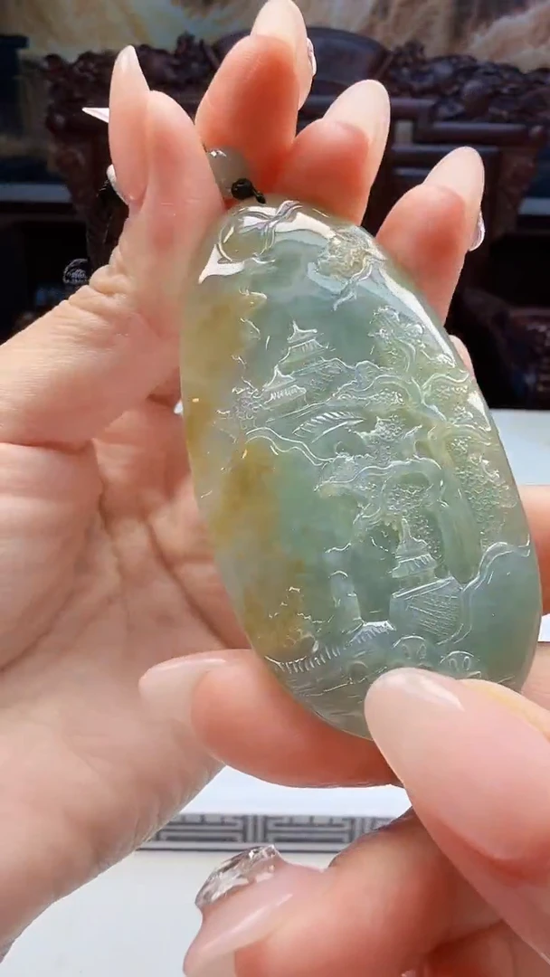 翡翠未镶嵌吊坠(不含链)143