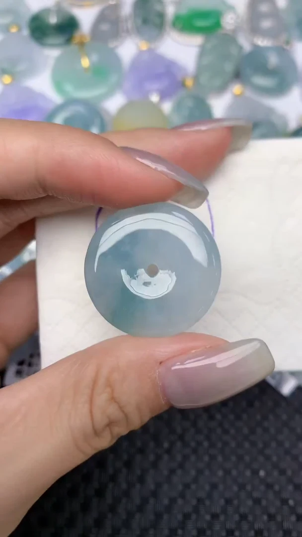 颈饰未镶嵌翡翠天然缅甸翡翠a货百元以上9元证书费自理