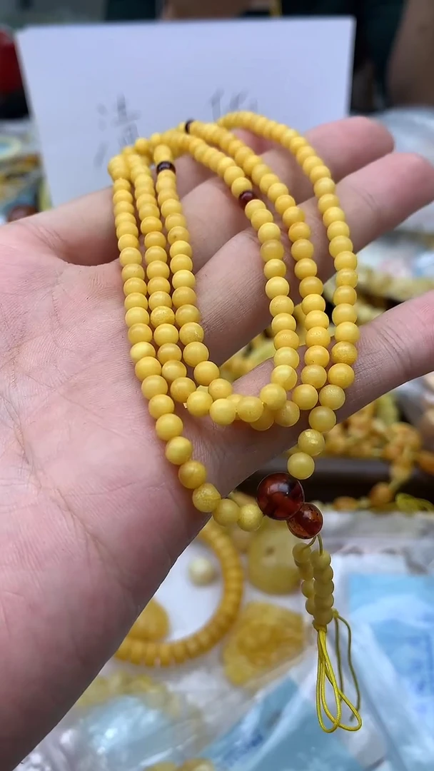 裸石蜜蜡未镶嵌链子多样性发其一