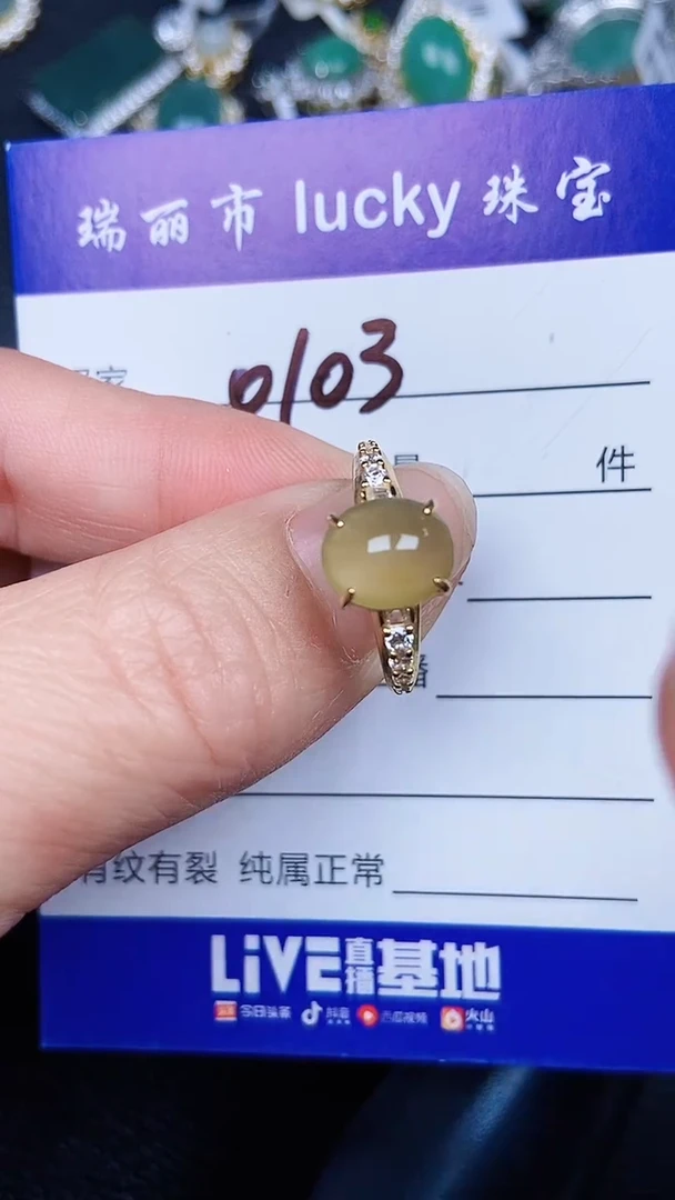 颈饰银S925镶嵌翡翠01036
