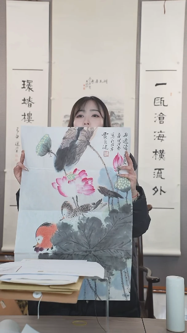 【闪购商品】贾老师 花鸟图 纸心