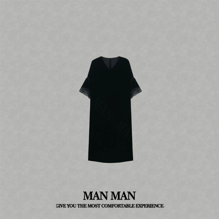 满满出品-『霓裳镂影桑蚕丝国风裙』25195气质时尚百搭重磅新中式