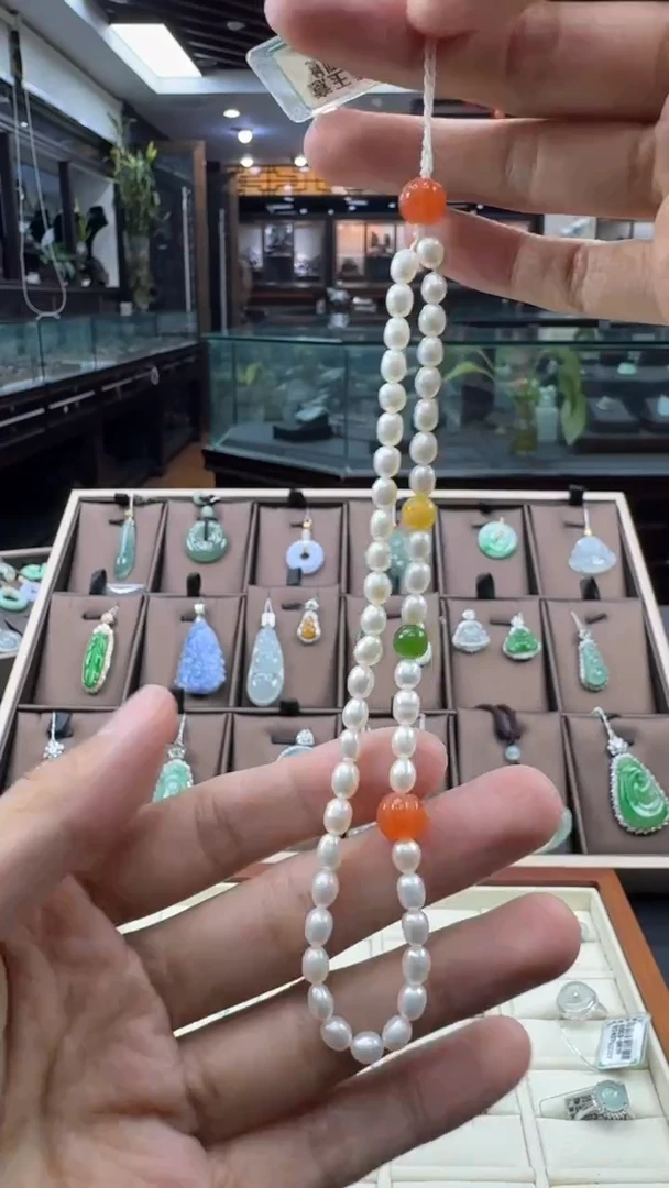 未镶嵌手机挂淡水珍珠手机挂