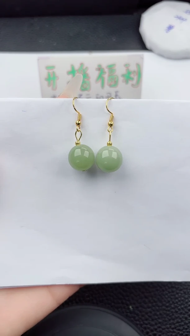 东陵石未镶嵌耳坠555嗨购微色差T1