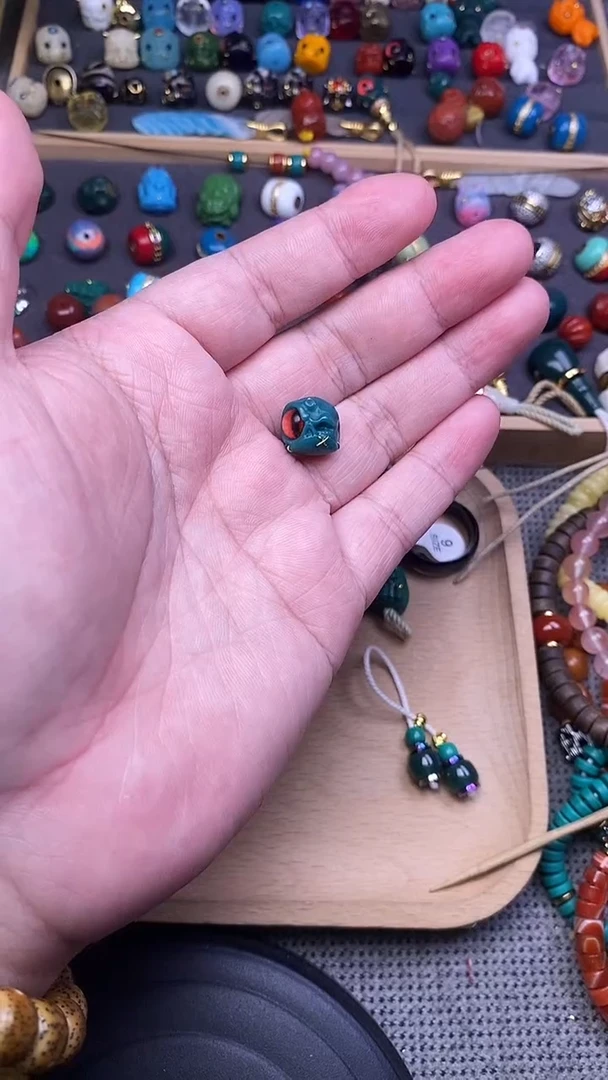 手工艺品琉璃怒目呆 单个发