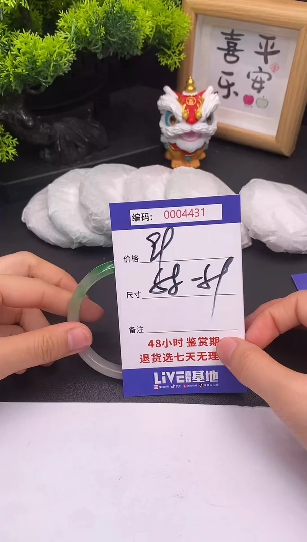 未镶嵌手镯翡翠0004431