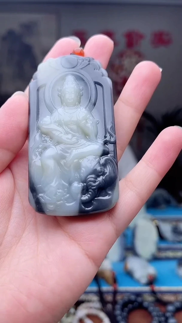 和田玉未镶嵌挂件1