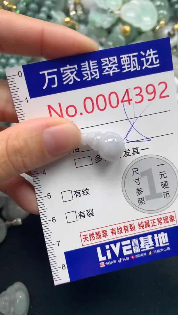 吊坠(不含链)未镶嵌翡翠4392