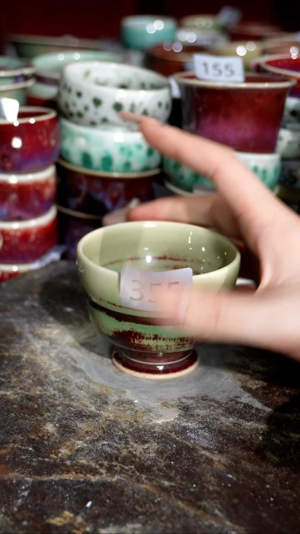 摆件精品窑变钧瓷茶器
