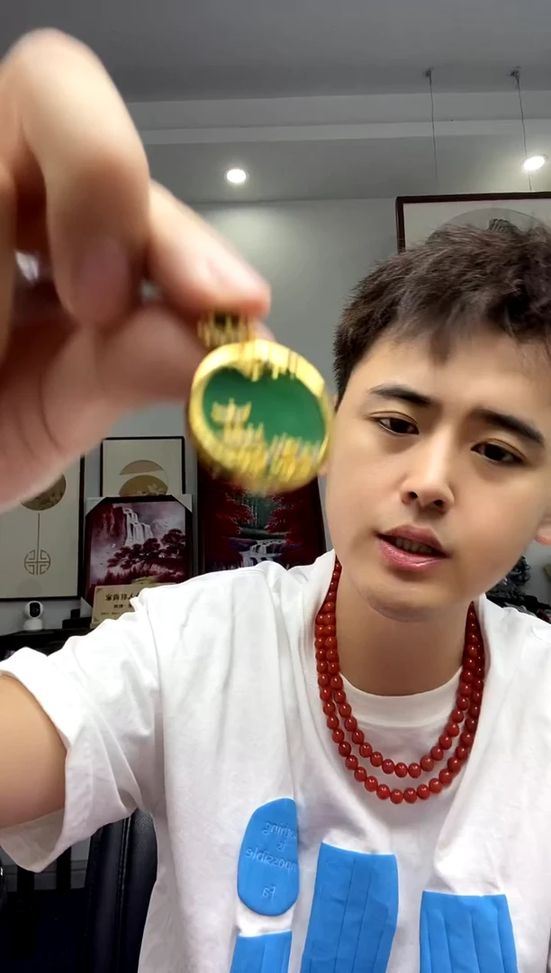 玛瑙/玉髓颈饰合金吊坠