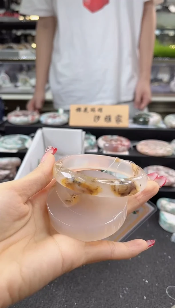 未镶嵌手镯石英质玉62圈口 （赠品镯心）383716