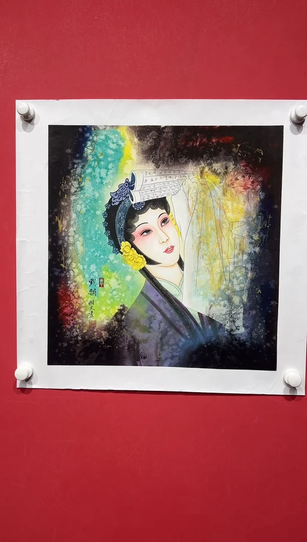 国画郑雅文-2平尺-国画