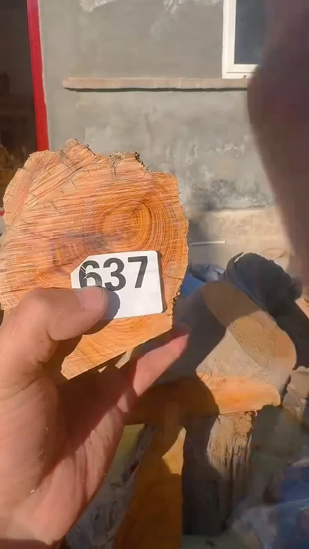 柏木（崖柏）太行陈化崖柏切片，随机一块，637