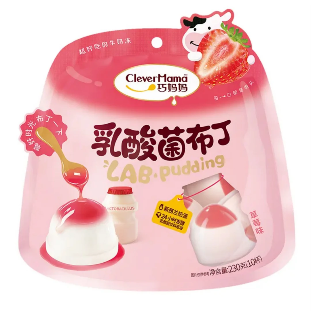 SH巧妈妈盒装乳酸菌布丁（草莓味）230g*5