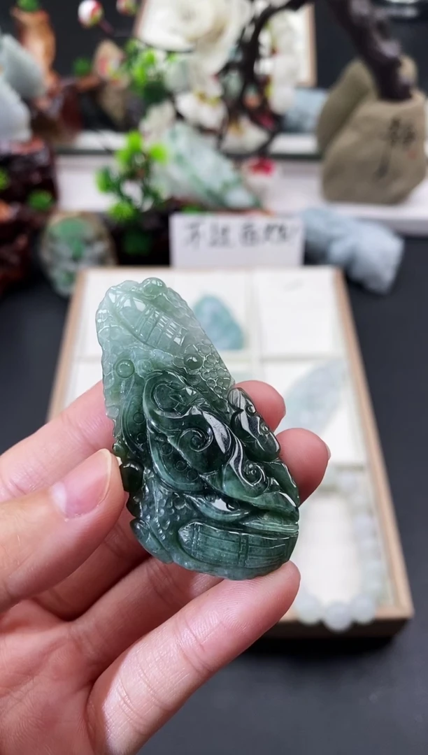 颈饰未镶嵌翡翠天然缅甸A货翡翠