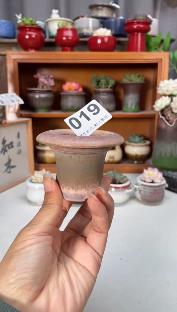 瓷片019知木小芳花盆