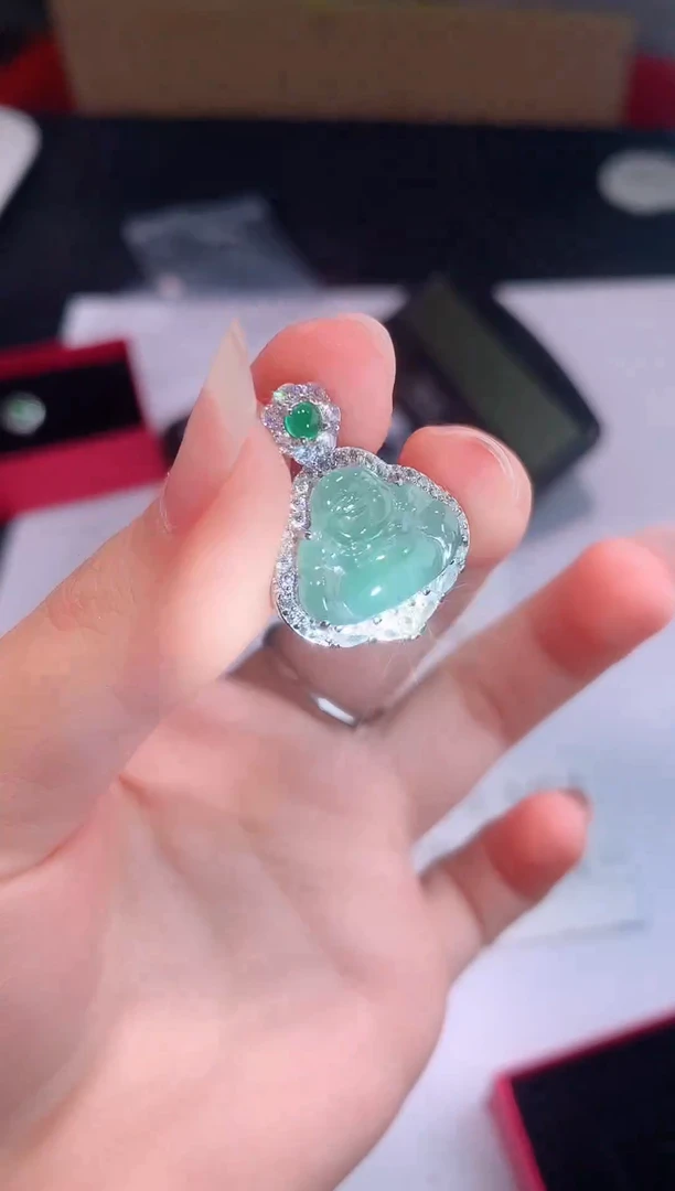 颈饰未镶嵌翡翠0芹0翡翠珠宝758