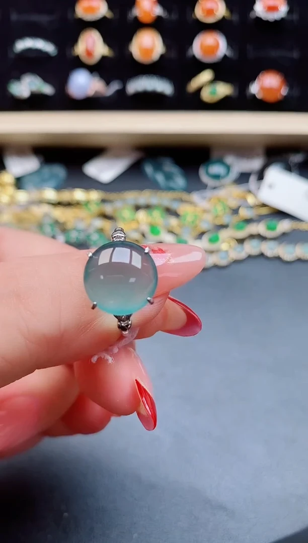 【闪购商品】翡翠戒指银S925镶嵌212121