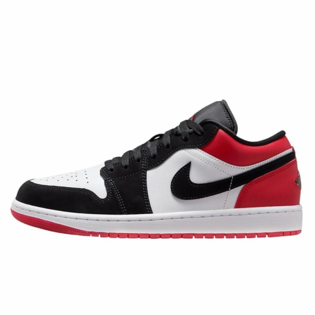 【耐克NIKE】耐克男鞋黑红AIR JORDAN 1 LOW SE经典运动鞋IB8971106