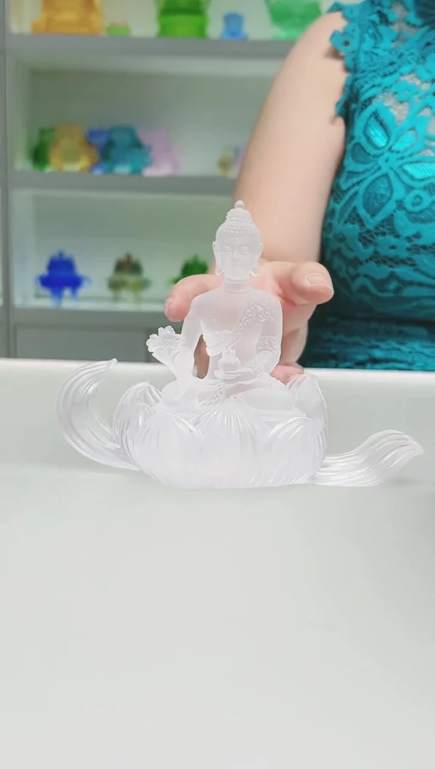 手工艺品琉璃古法琉璃两件套