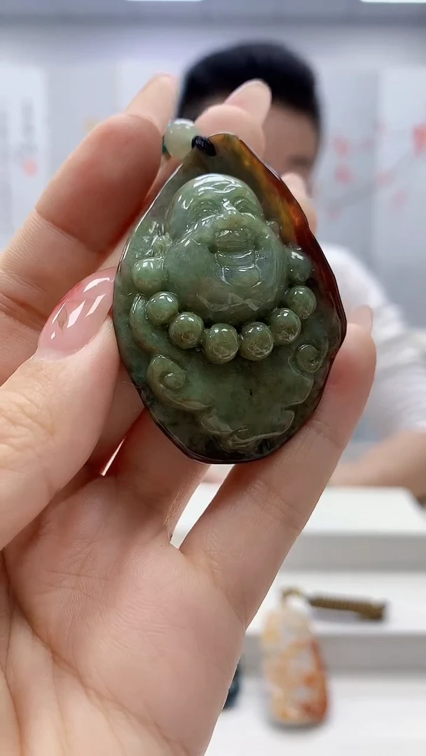 未镶嵌定制翡翠4990ty-毛货挂件15